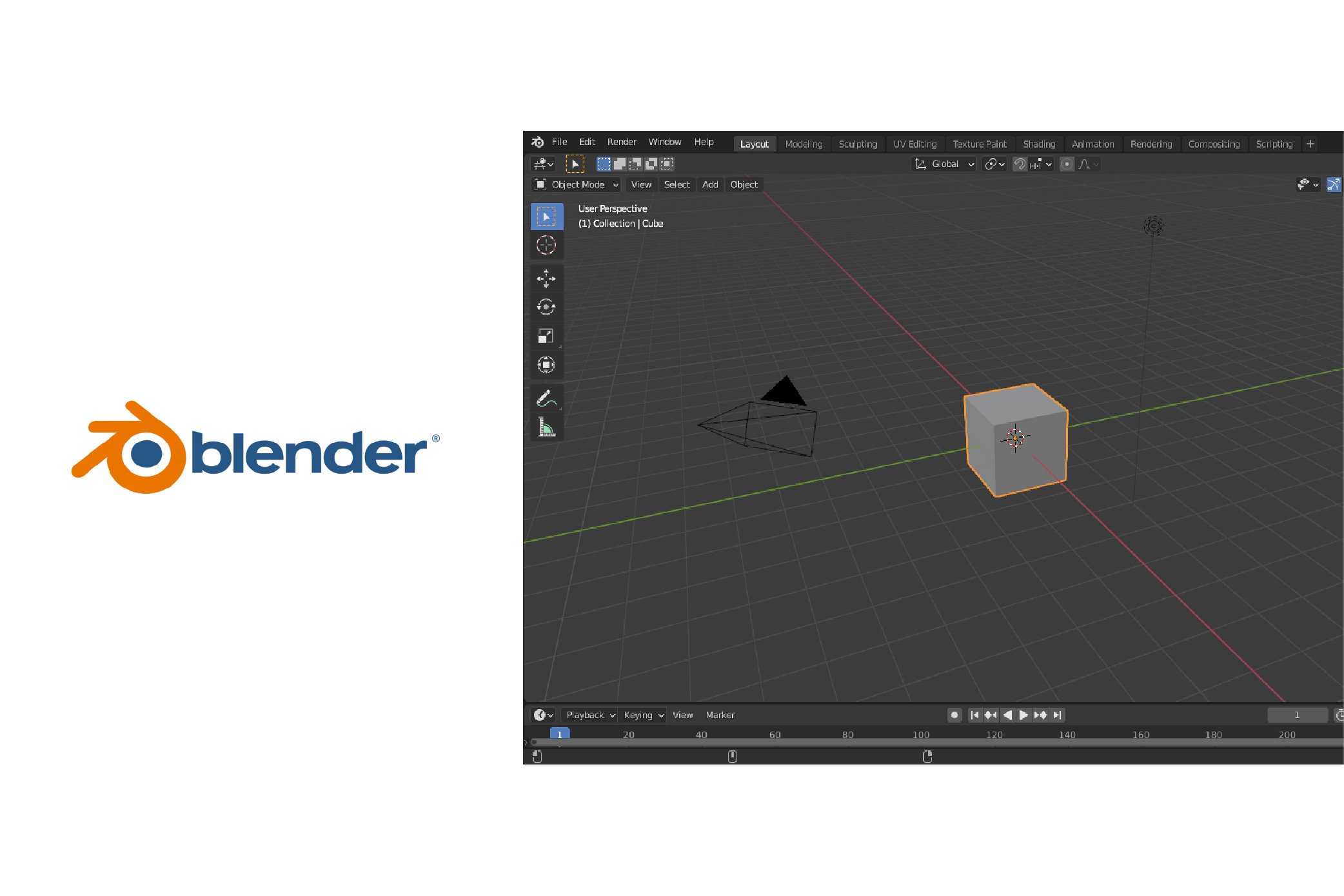 Blender Graphic software UI