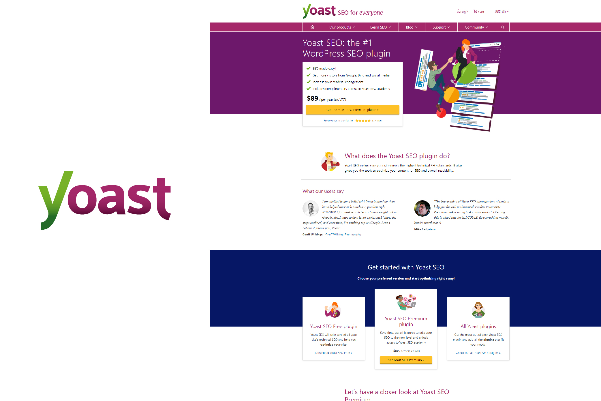 Yoast SEO Plugin website homepage