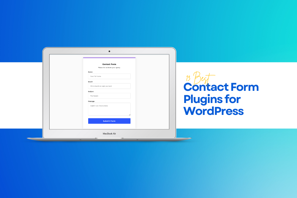 13 Best contact form plugin for WordPress|ARform contact form plugin|Contact Form 7|Formcraft|Formidable Forms|Forminator|Gravity Forms|Jetpack Contact Form|Metform|Ninja Forms|Ninja kick|Visual form builder|wpforms|wpforms Lite