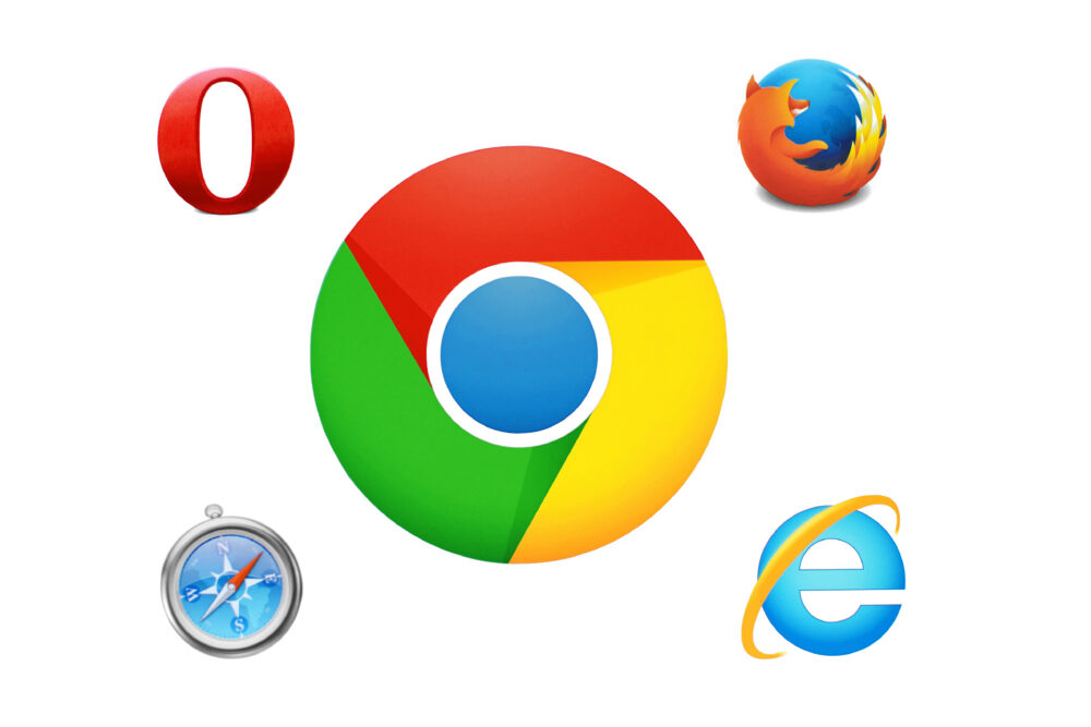 Different web browser icons