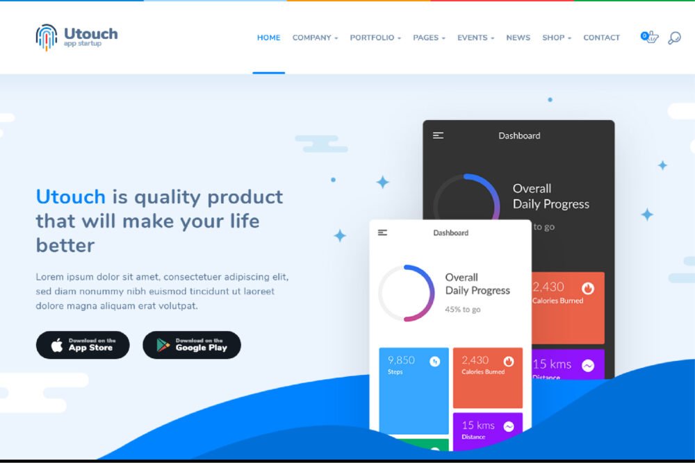 Utouch website template