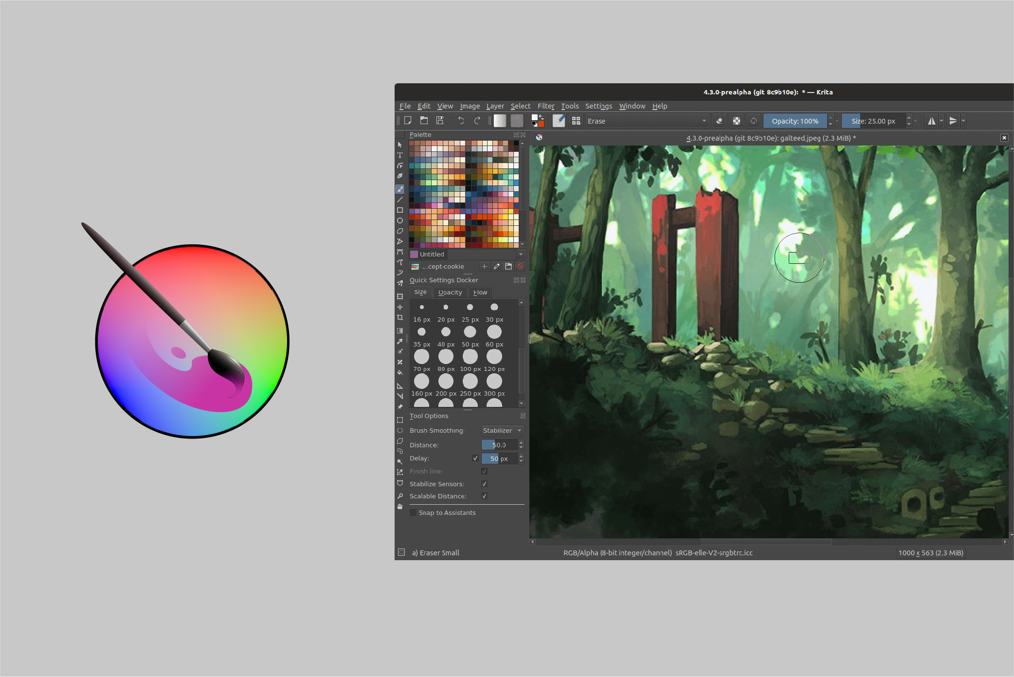 UI of Krita tool