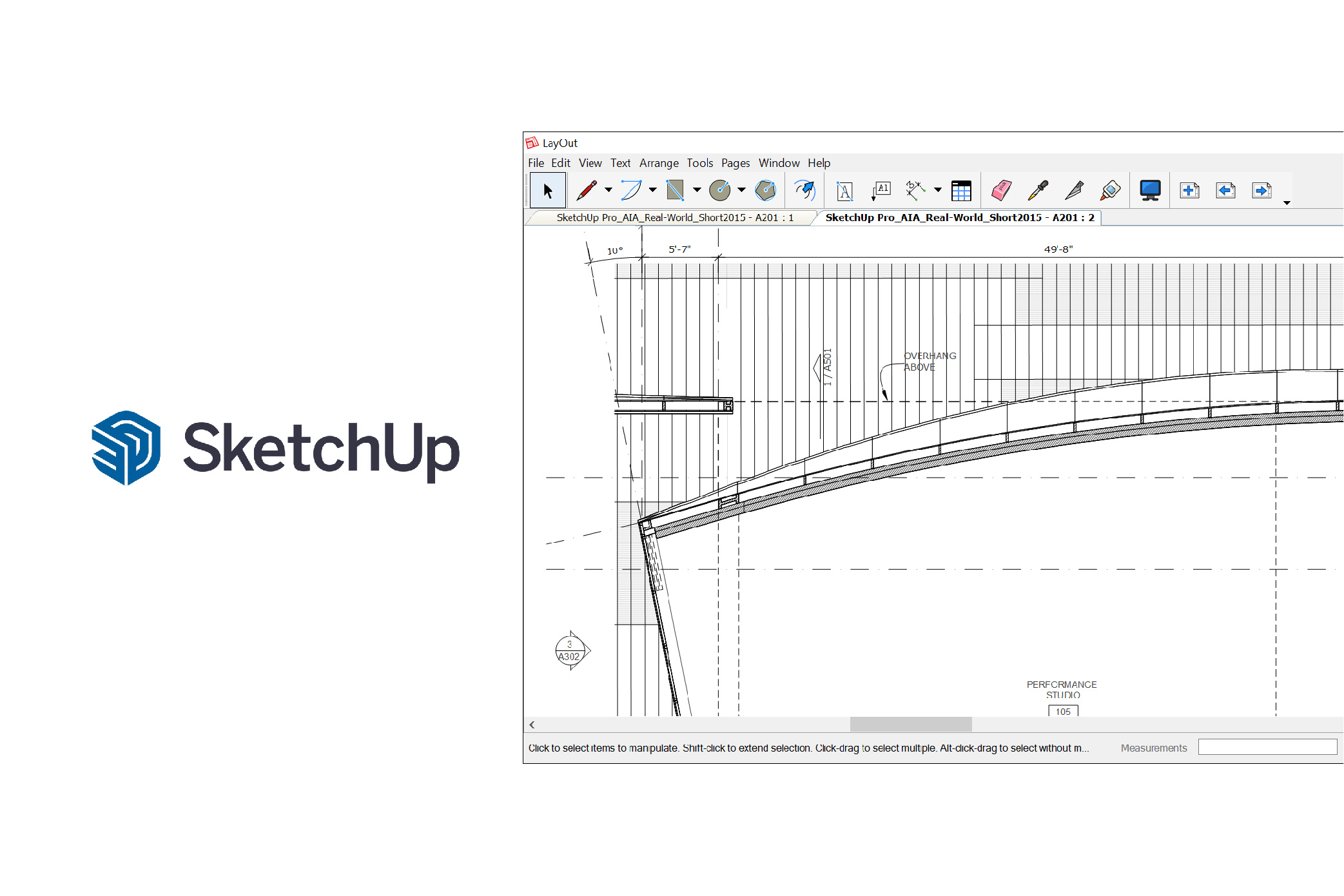 Sketchup software user interface